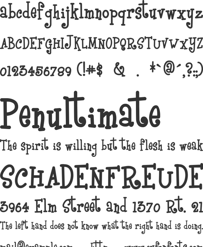 BoyzRGross font preview