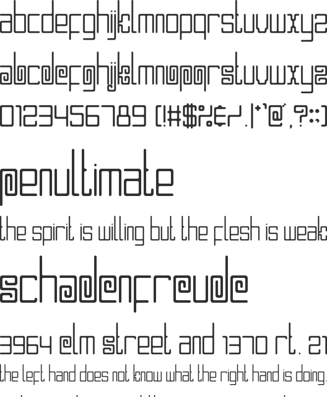 Mlungker font preview