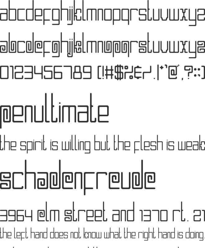 Mlungker font preview