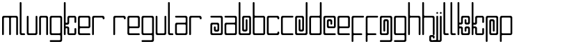 Mlungker Regular font