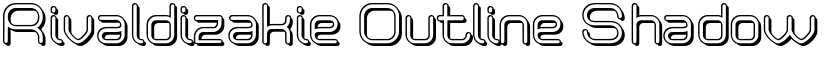 Rivaldizakie Outline Shadow font