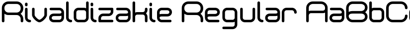 Rivaldizakie Regular font