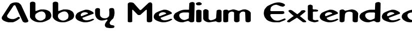 Abbey Medium Extended font
