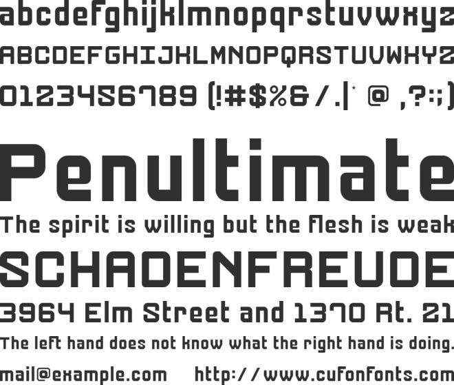 5Muta Sans font preview