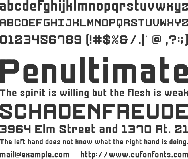 5Muta Sans font preview