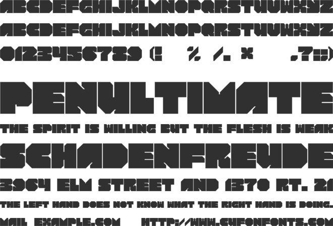 ROTORblock font preview