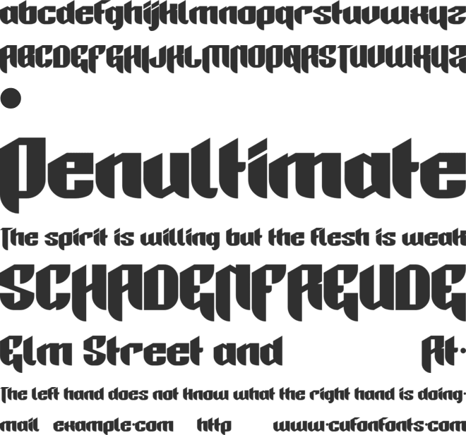 CONFLICTIVO font preview