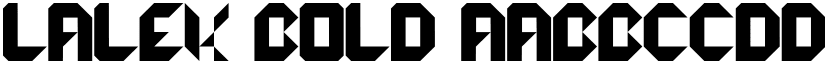lalek Bold font