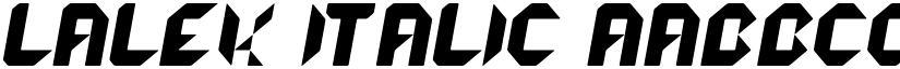 lalek Italic font