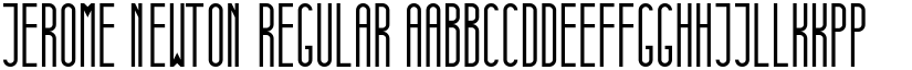 Jerome Newton Regular font