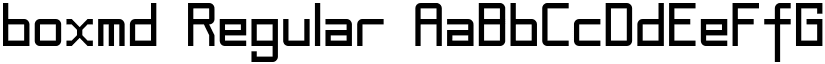 boxmd Regular font