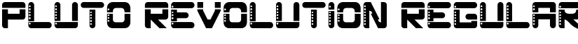 Pluto Revolution Regular font