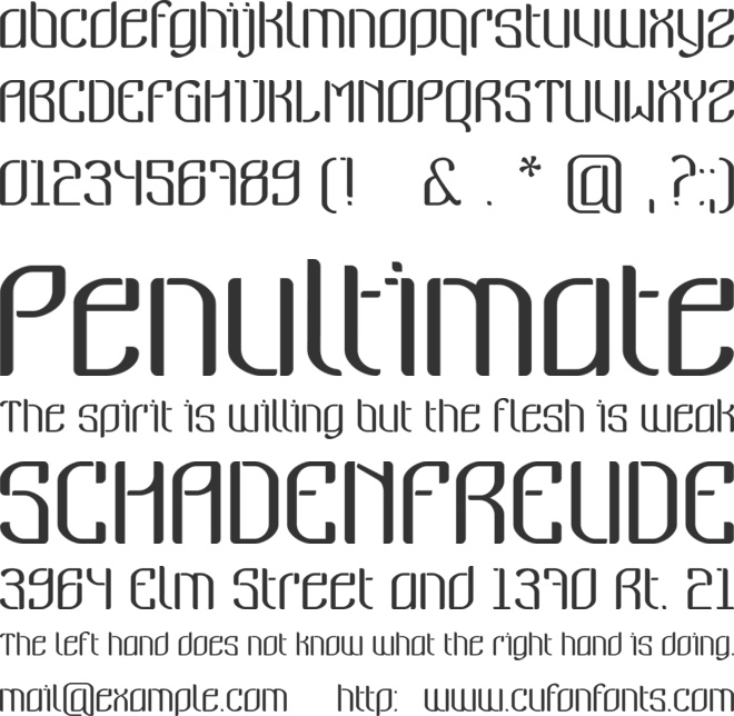 nymeria font preview