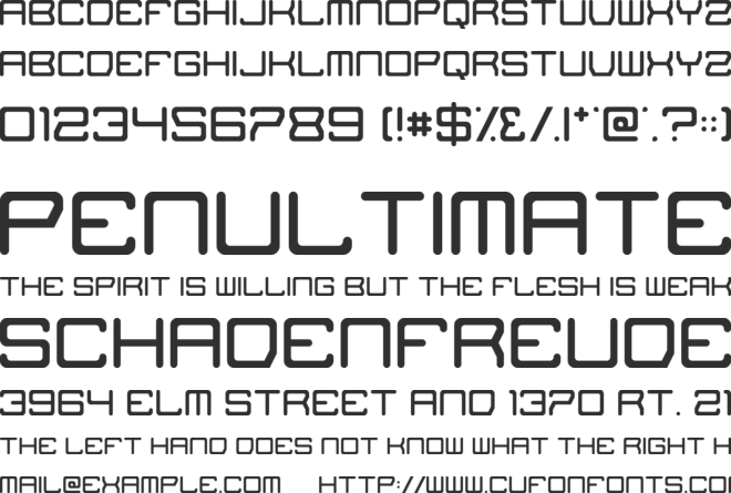 The Missing Link font preview