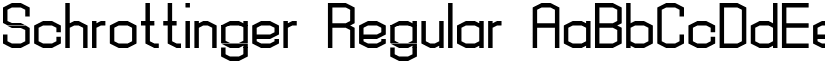 Schrottinger Regular font