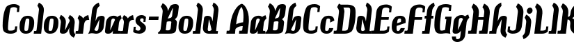 Colourbars-Bold font