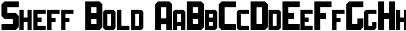 Sheff Bold font