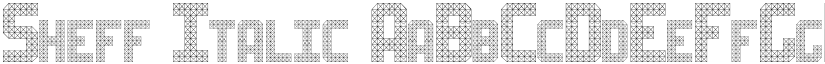 Sheff Italic font