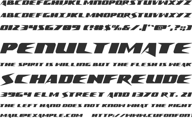 Crime Syndicate font preview