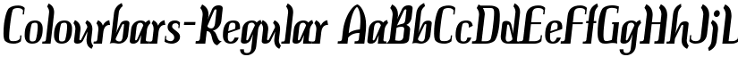 Colourbars-Regular font