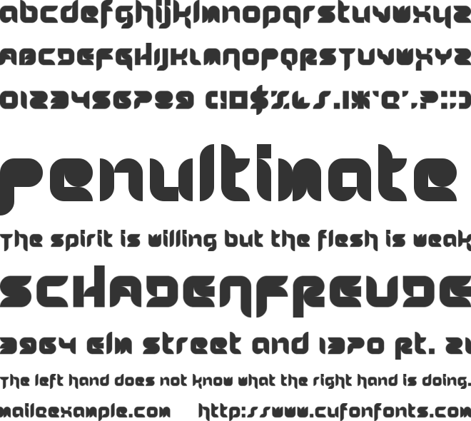 Stuntcroft font preview