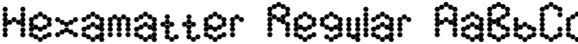 Hexamatter Regular font