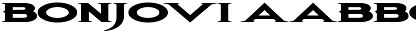 BonJovi font