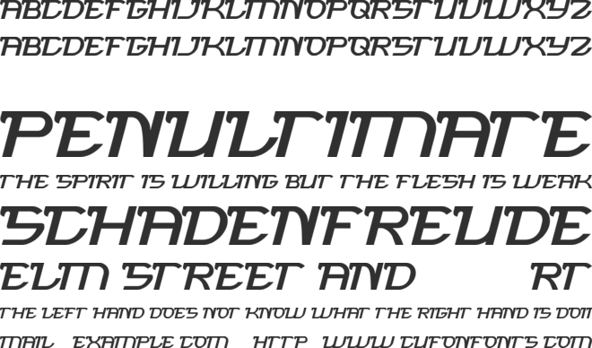 brigade army font preview