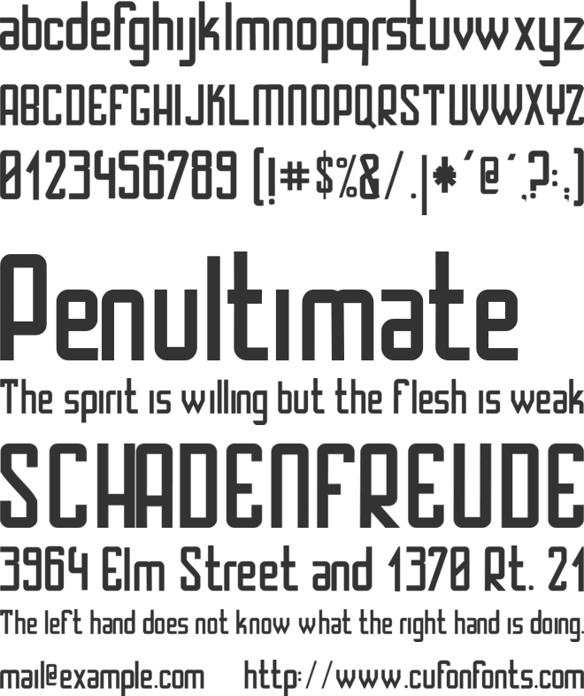 Santa Rosalia font preview