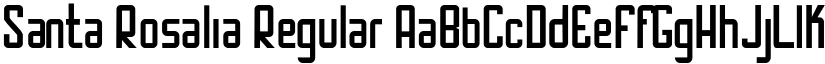 Santa Rosalia Regular font