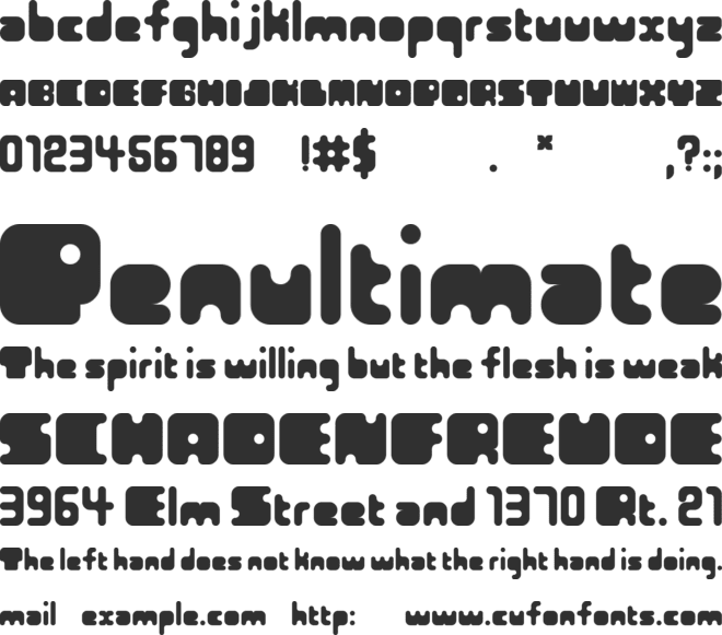 funny font preview