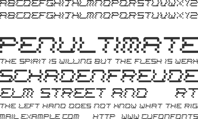 News Channel font preview