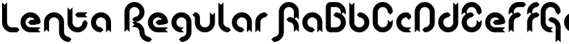 Lenta Regular font