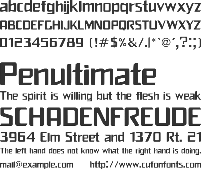 franschi font preview