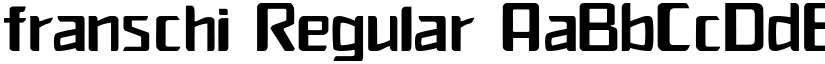 franschi Regular font