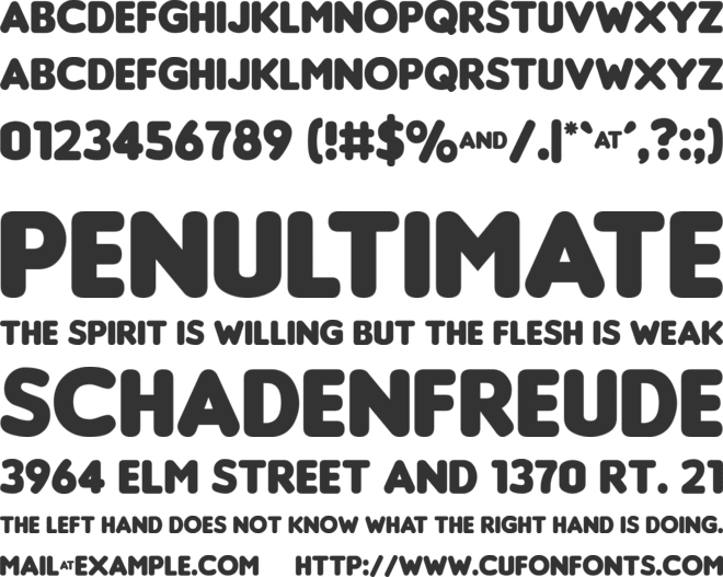 Insaniburger font preview