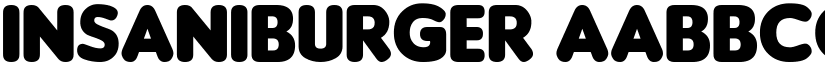 Insaniburger font