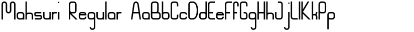 Mahsuri Regular font