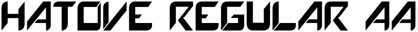 Hatove Regular font