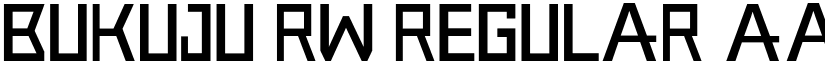 Bukuju RW Regular font
