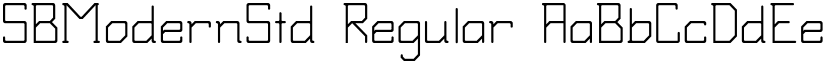 SBModernStd Regular font