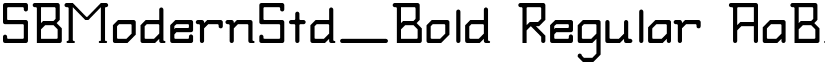 SBModernStd_Bold Regular font