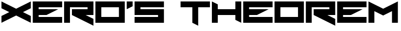 Xero's Theorem Regular font