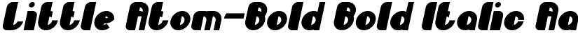 Little Atom-Bold Bold Italic font