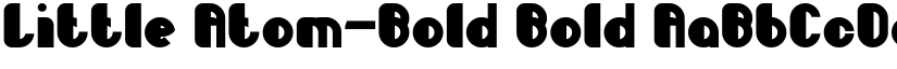 Little Atom-Bold Bold font