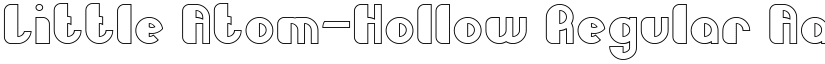 Little Atom-Hollow Regular font