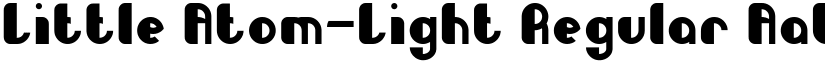 Little Atom-Light Regular font