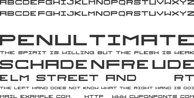 Sprawl font preview