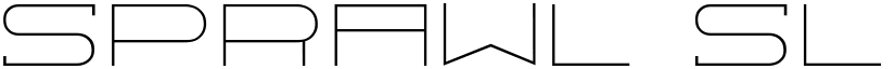 Sprawl Slim Regular font