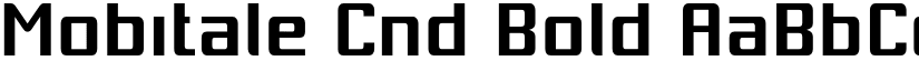 Mobitale Cnd Bold font